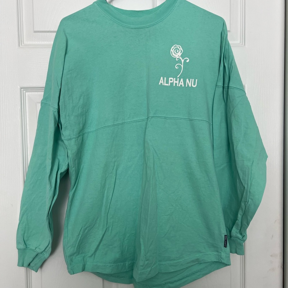 Mint green AOII shirt